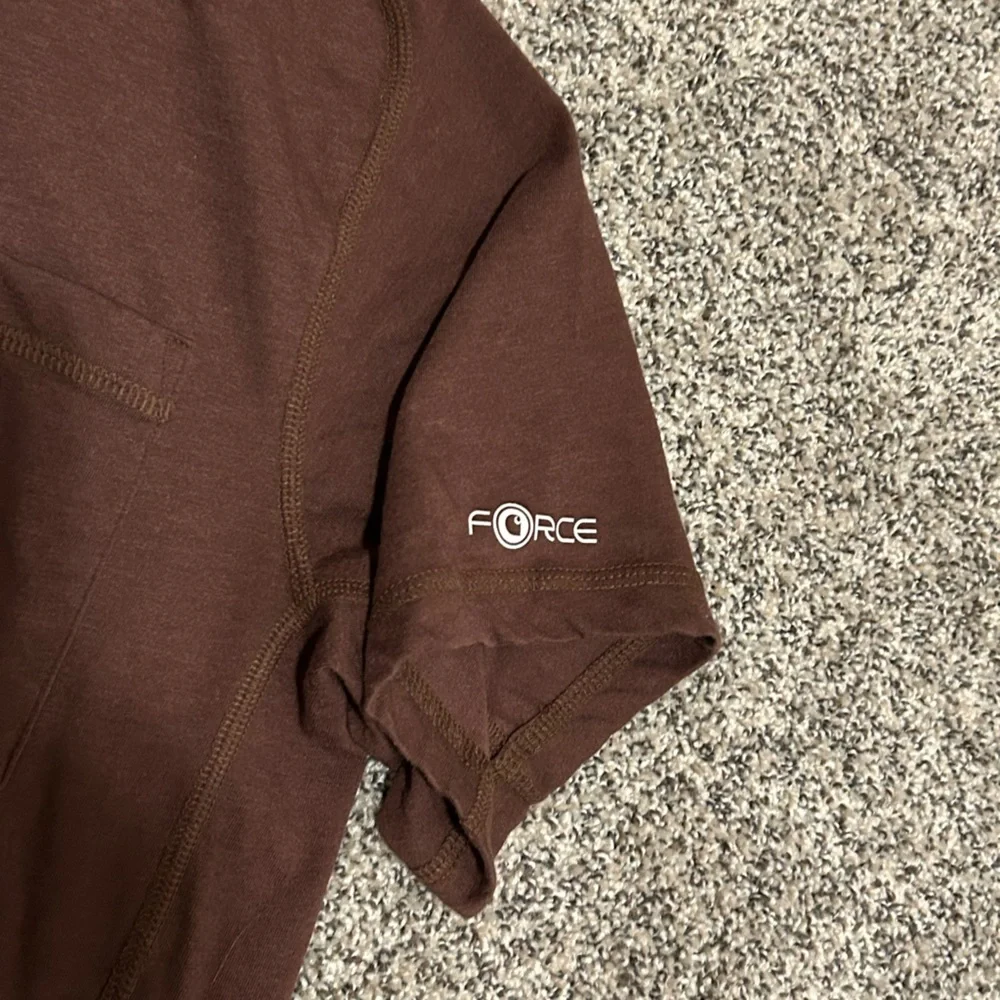 Carhartt Men's Short Sleeve Brown Tee Force Relaxed Fit M - Picture 2 of 4
